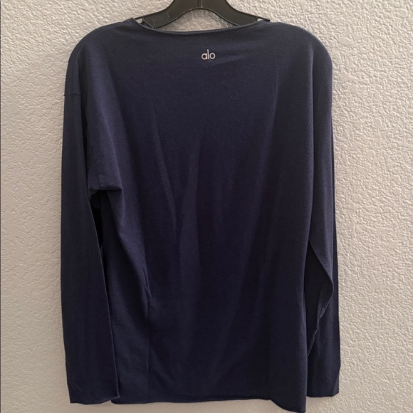 Alo Men’s Blue Long Sleeve T-Shirt Size Medium - Picture 4 of 6